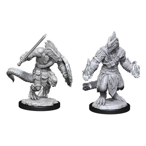 Wizkids: Nolzur's Marvelous Miniatures: Lizardfolk Barbarian & Lizardfolk Cleric